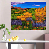 Painting by Numbers Autumn Landscape Colorful Trees